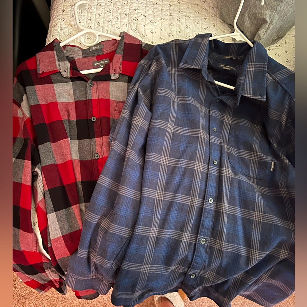 Eddie Bauer *new* flannel button down